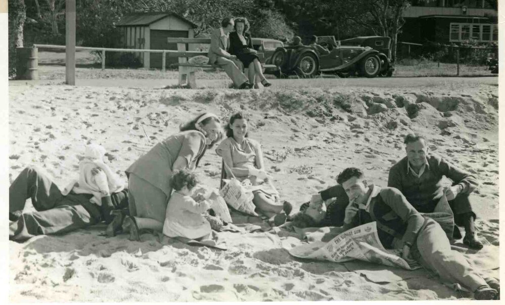 Family picnic at Palm Beach