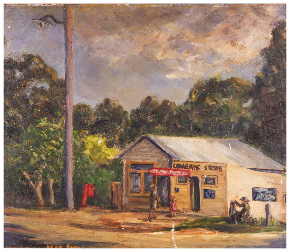 Oil Painting of Corkery's Store, Cromer