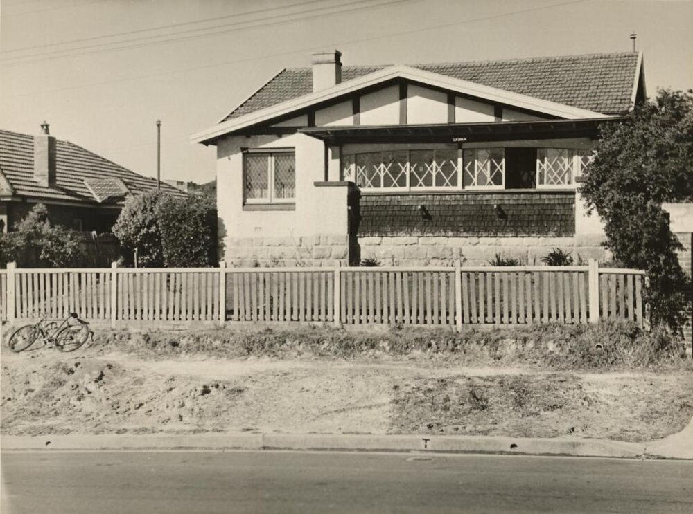119 Griffiths Street, nature strip and footpath, Fairlight, 3rd September 1946