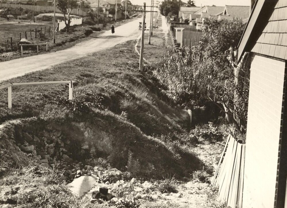 Woodland Street, suburban street scape, Balgowlah, 24th August 1932