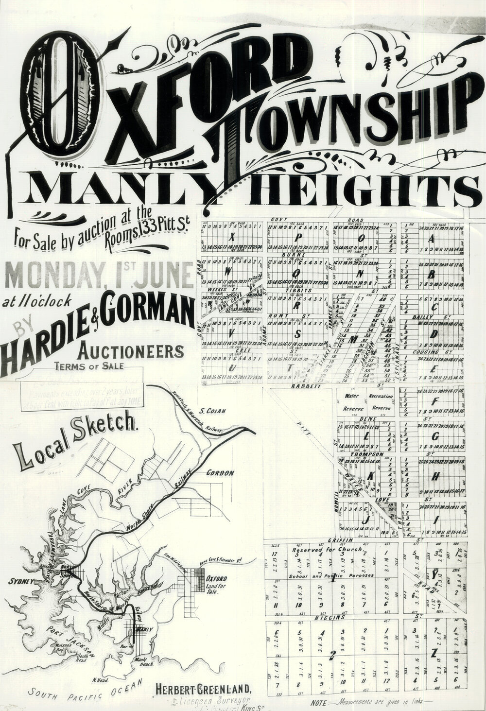 Oxford Township Estate, Oxford Falls : Subdivision Plan