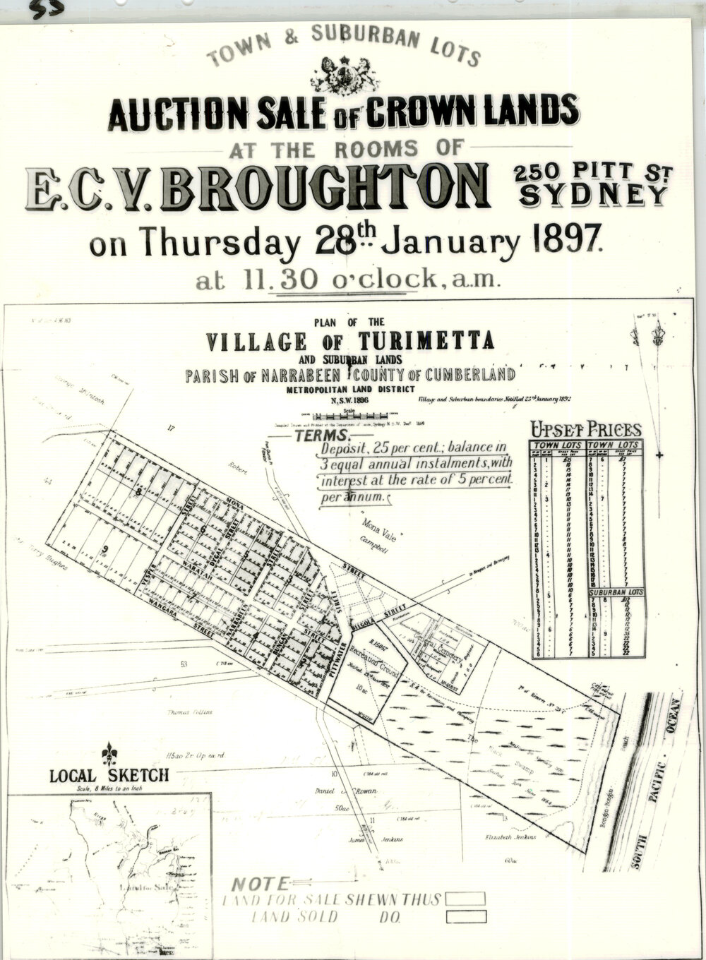 Village of Turimetta, Mona Vale: Subdivision Plan