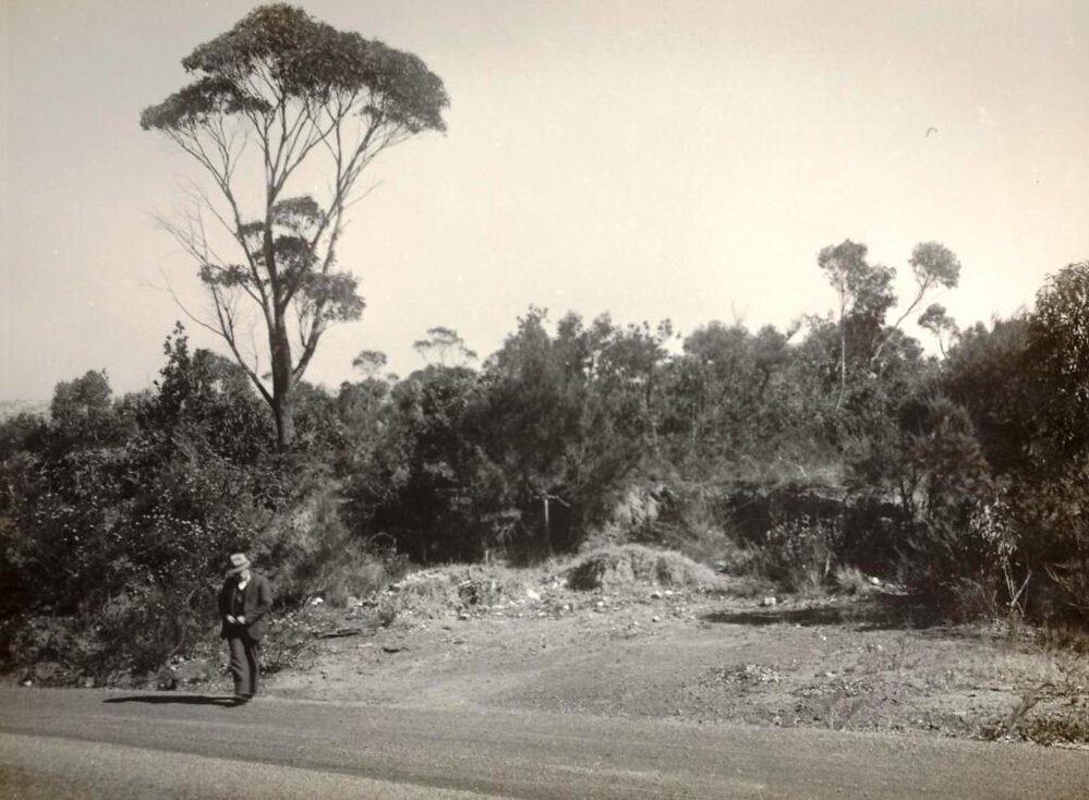 Frenchs Forest Road gravel pit, Seaforth, 27th August 1947