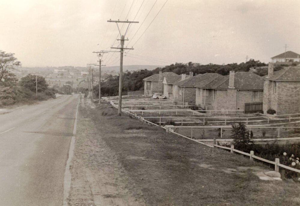 Frenchs Forest Road, Seaforth, April 1954