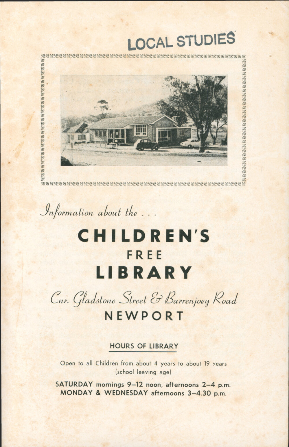  Children's Free Library, Newport