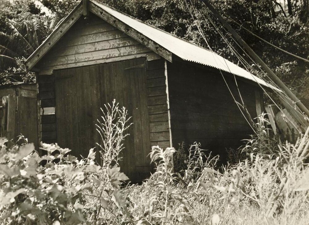 Fussell's boatshed, North Harbour, Manly, 20th January 1938