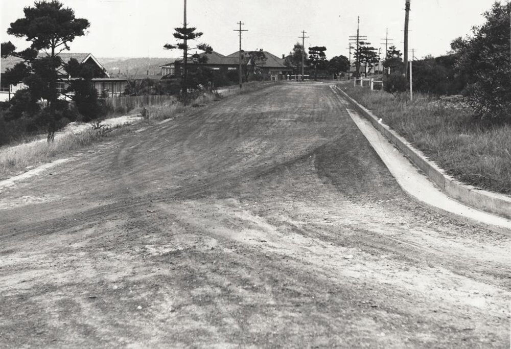 Grandview Grove from Panorama Parade, Seaforth, 26th January 1939