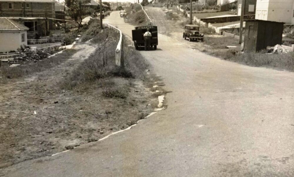 Griffiths Street looking east from West Street, Fairlight, January 1953
