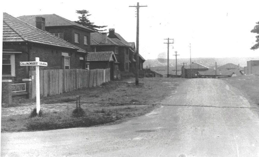 Iluka Avenue from Collingwood Street, Manly, 26th January 1939