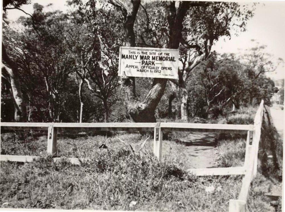 Ivanhoe Park notice, Manly, February 1952