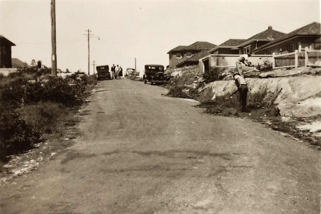 Jamieson Avenue west end, Fairlight, October 1954