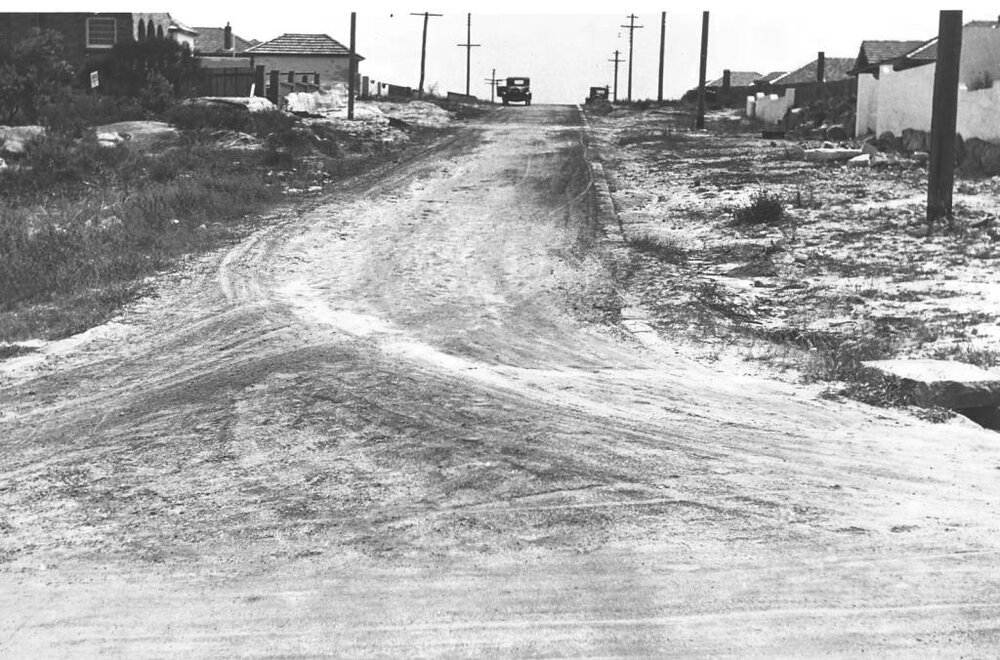 Kareema Street from New Street, Clontarf, 16th January 1939