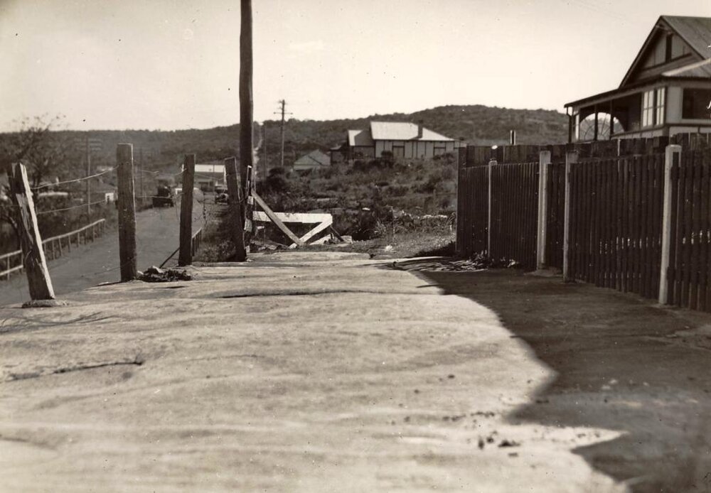Kenneth Road near Burchmore Road, Manly Vale, 14th August 1941