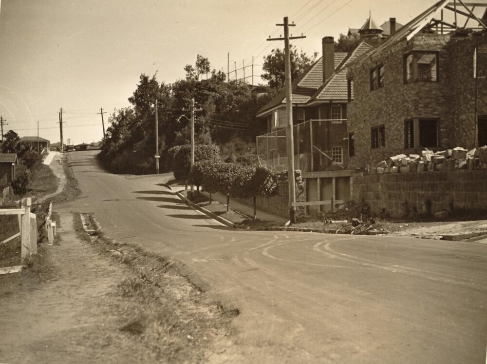 Lauderdale Avenue west to Boyle Street, Fairlight, 5th September 1935