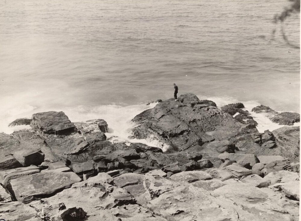 Low tide, South Steyne rocks, Manly, 23rd February 1940