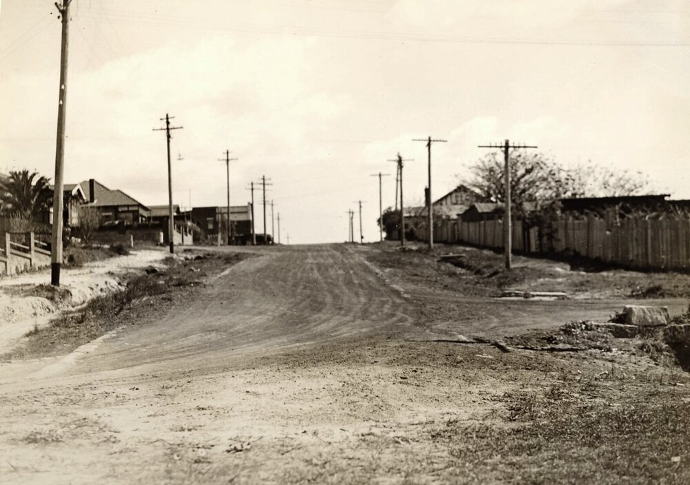 New Street from West Street, Balgowlah, 5th September 1935