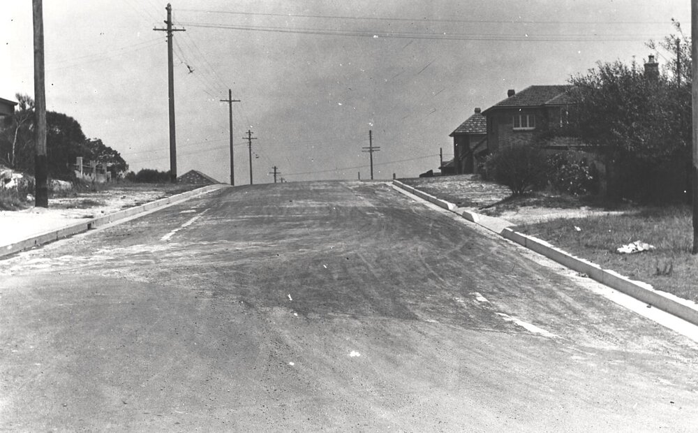 New Street west from Seaview, Balgowlah, 26th January 1939.