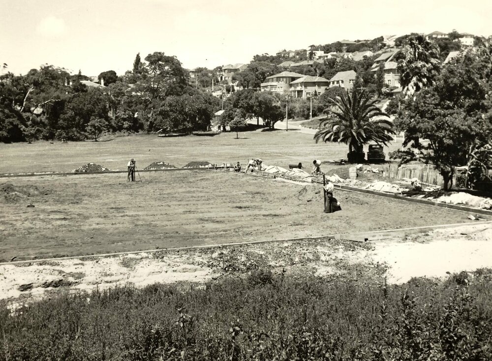 North Harbour Bowling Green, Balgowlah, January 1956