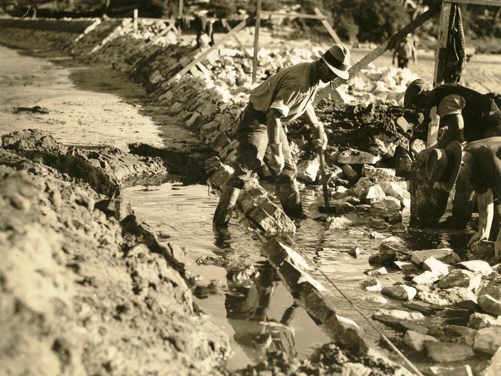 North harbour reclamation, Balgowlah, 14th June 1938