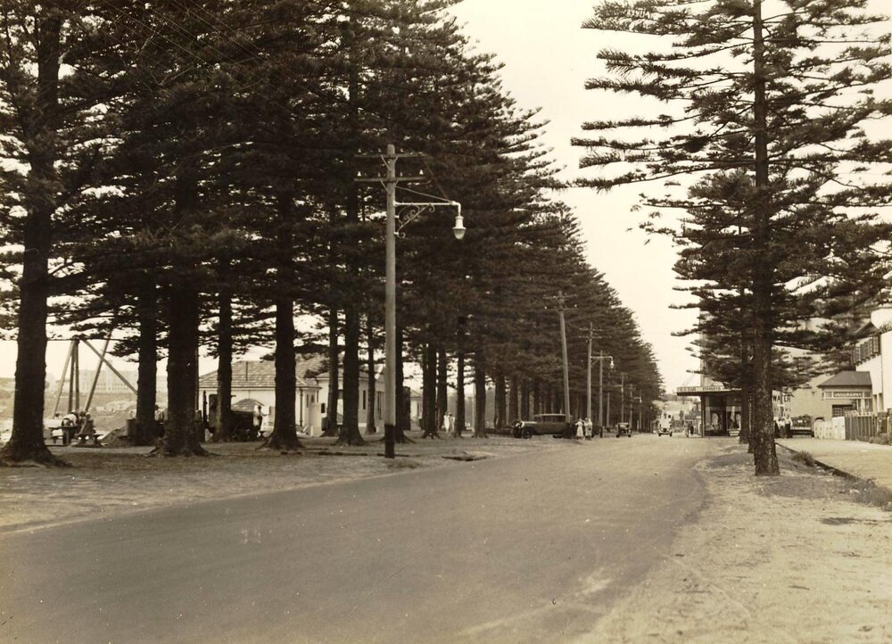 North Steyne near Surf Pavilion, Manly, 20th January 1937