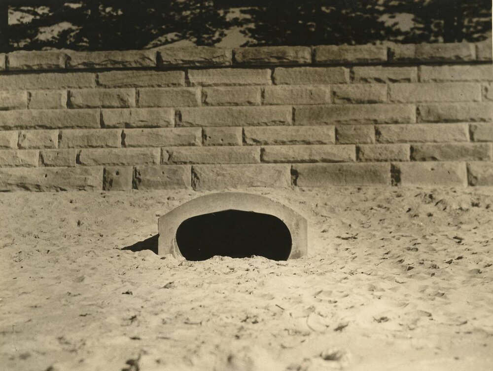 North Steyne stormwater outlet, Manly, 20th July 1936