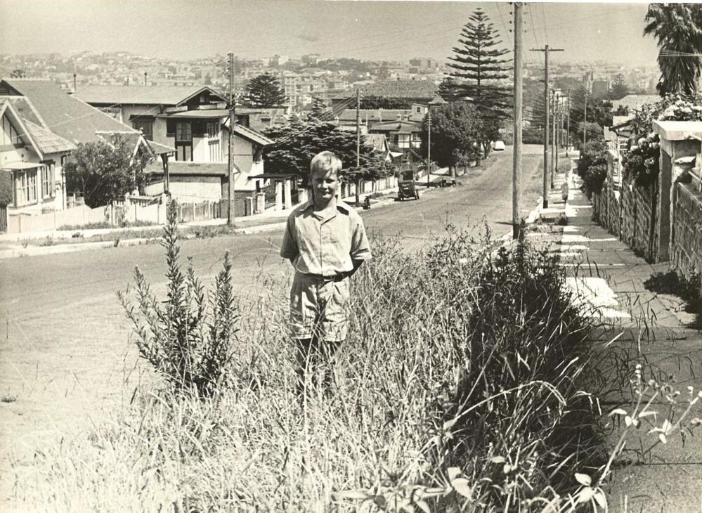 Osborne Road from Marshall Street, Manly, 23rd January 1948