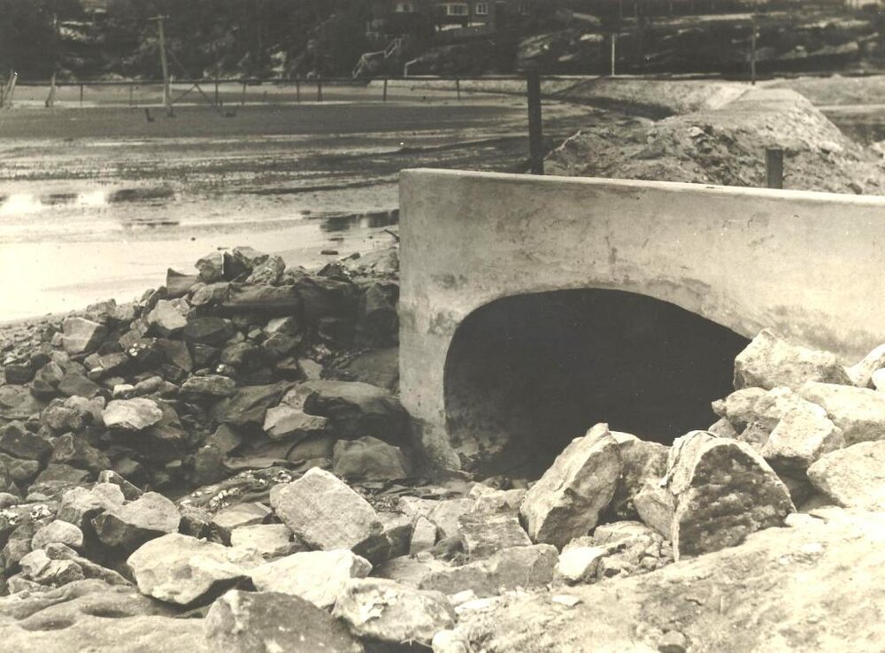 Outlet culvert North Harbour, Balgowlah, 7th October 1938
