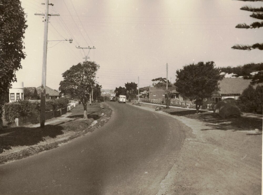Palmerston Place and Ponsonby Parade, Seaforth, 1955