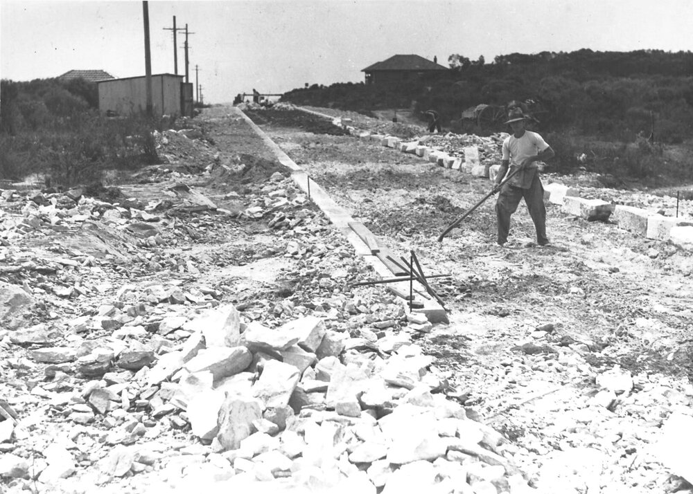 Peacock St towards William Street, Seaforth, 26th January 1939