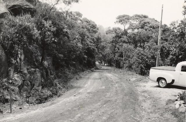 Peronne Avenue with unsealed road, Clontarf, 1956