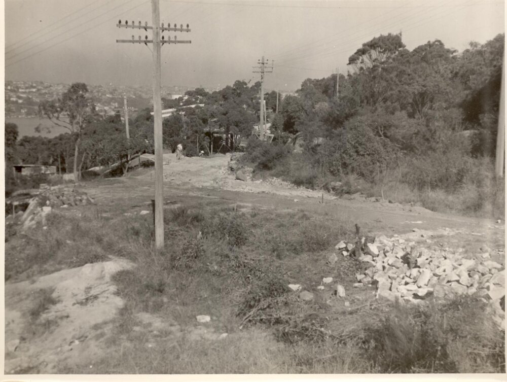 Richmond Road prior to formation, May 1954