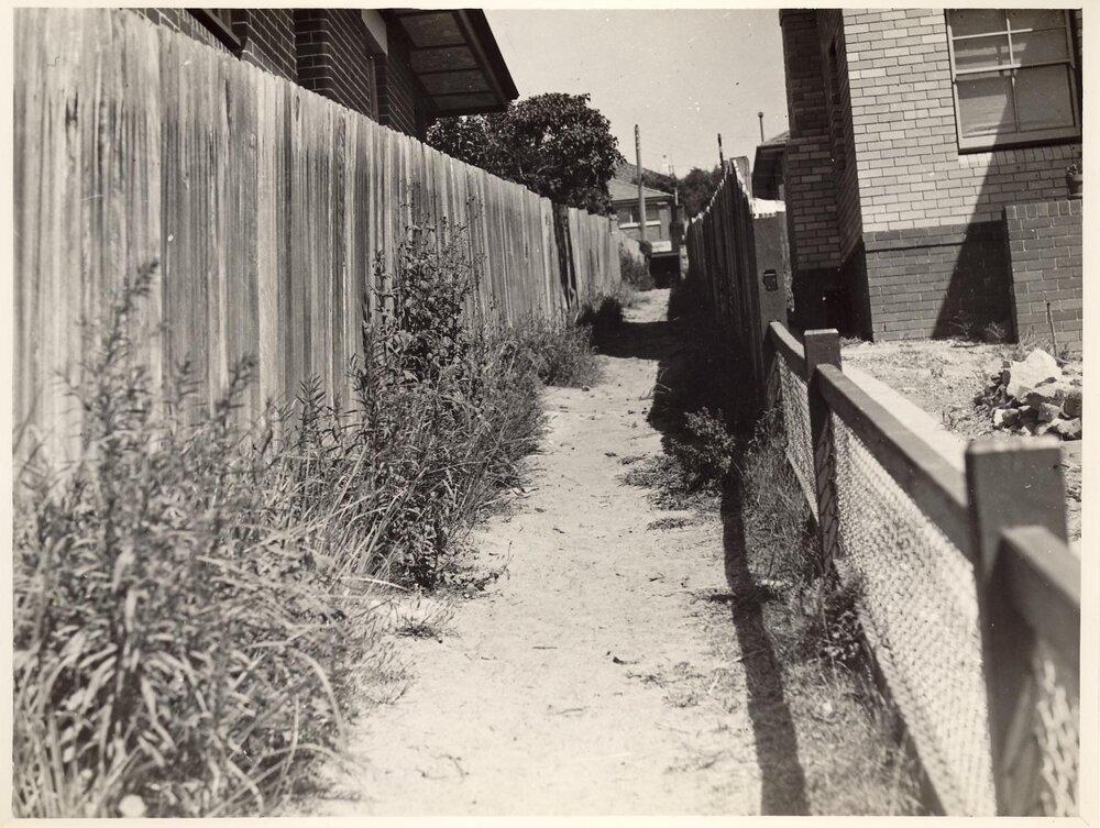 Right of way from Bungaloe Ave to Condamine St, Balgowlah Heights, 15th February 1940
