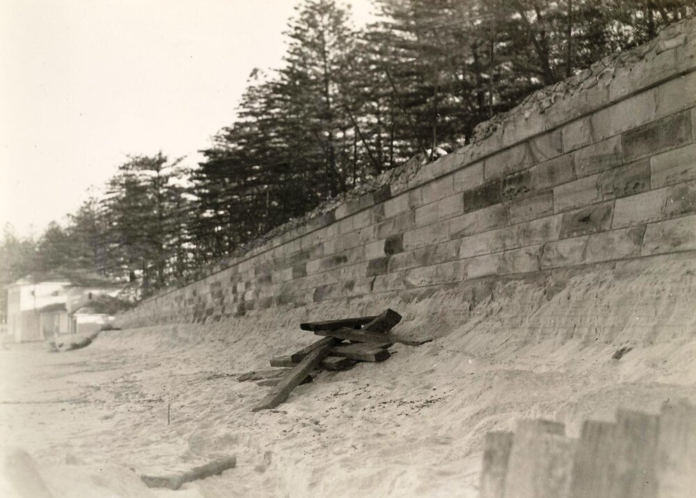 Sand erosion, North Steyne, Manly, 4th June 1943