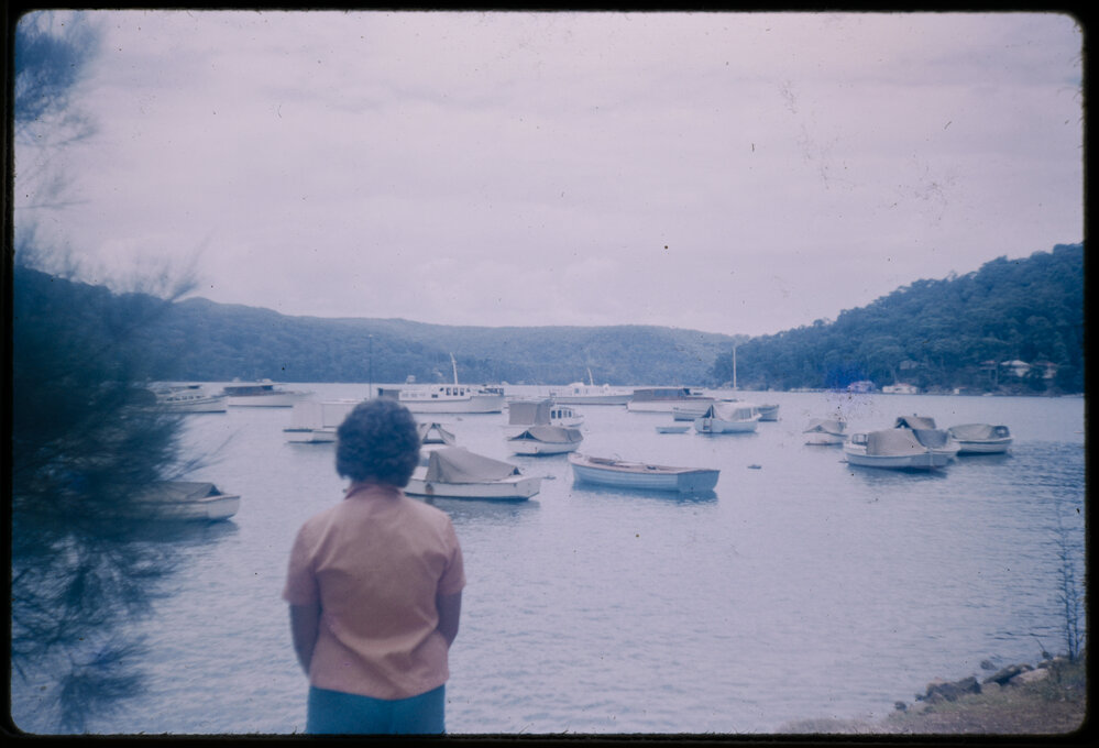 Boats on Pittwater at Church Point, 1960