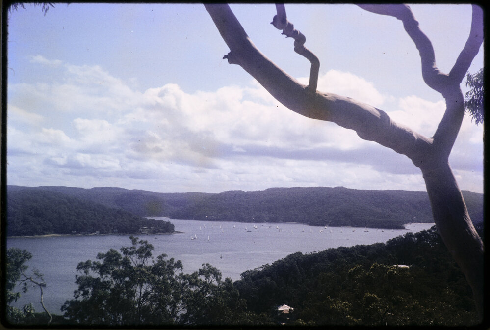Elevated view of Pittwater, c1970s