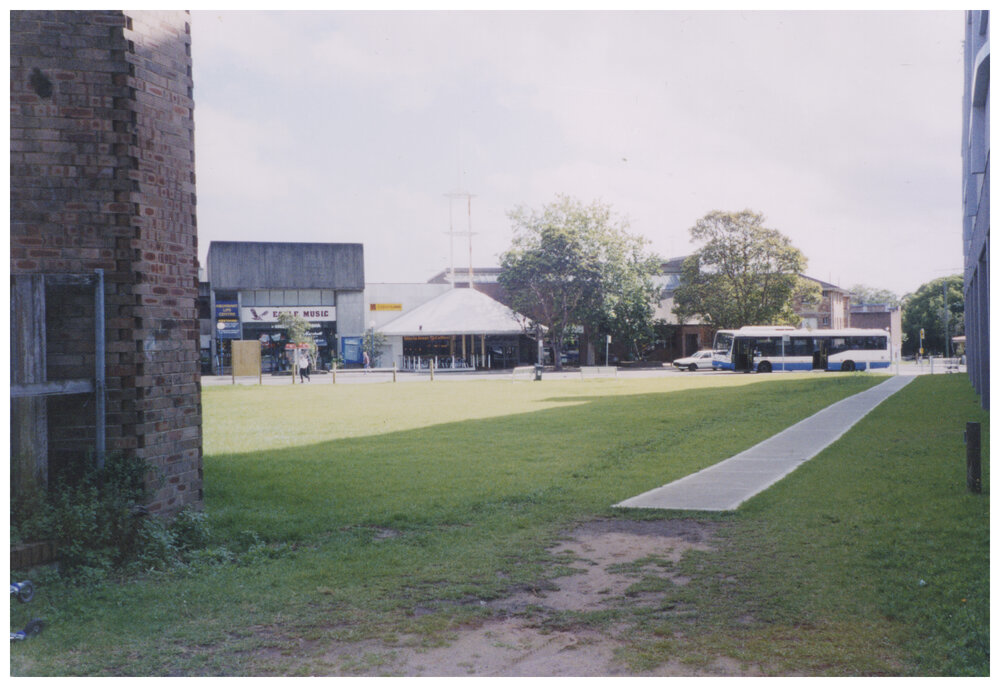 View towards Eagle Music, northern side, Howard Avenue in Dee Why