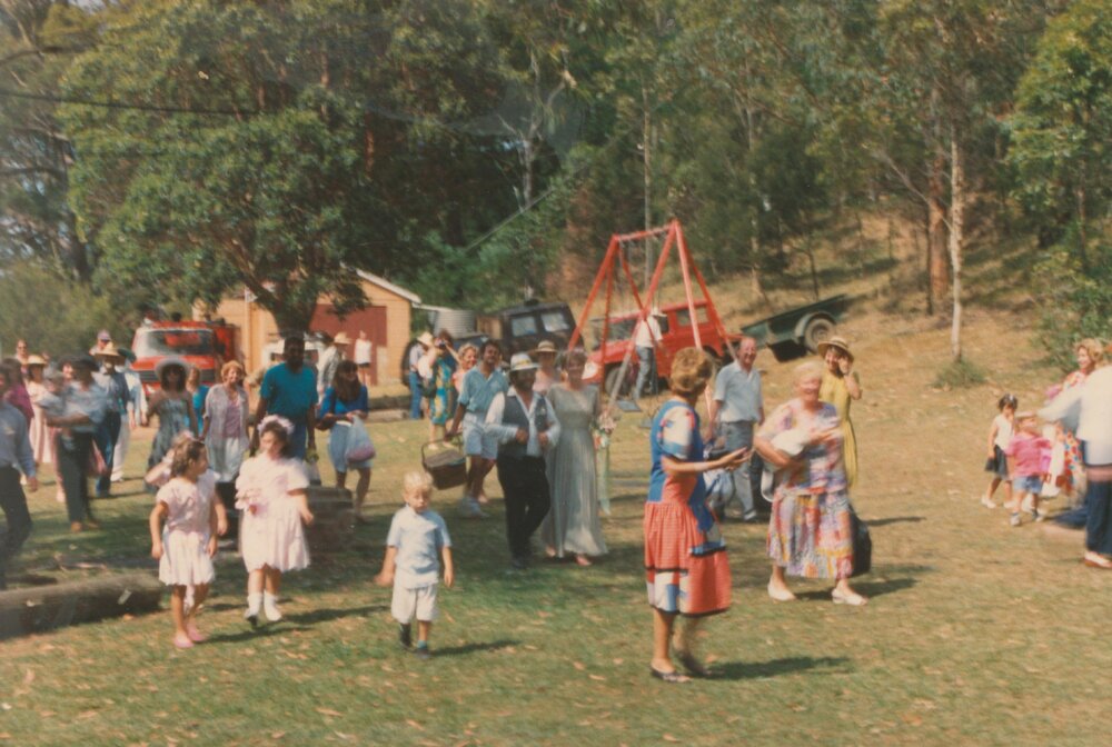 Local wedding of Graeme Richmond and Ruth Free, Scotland Island