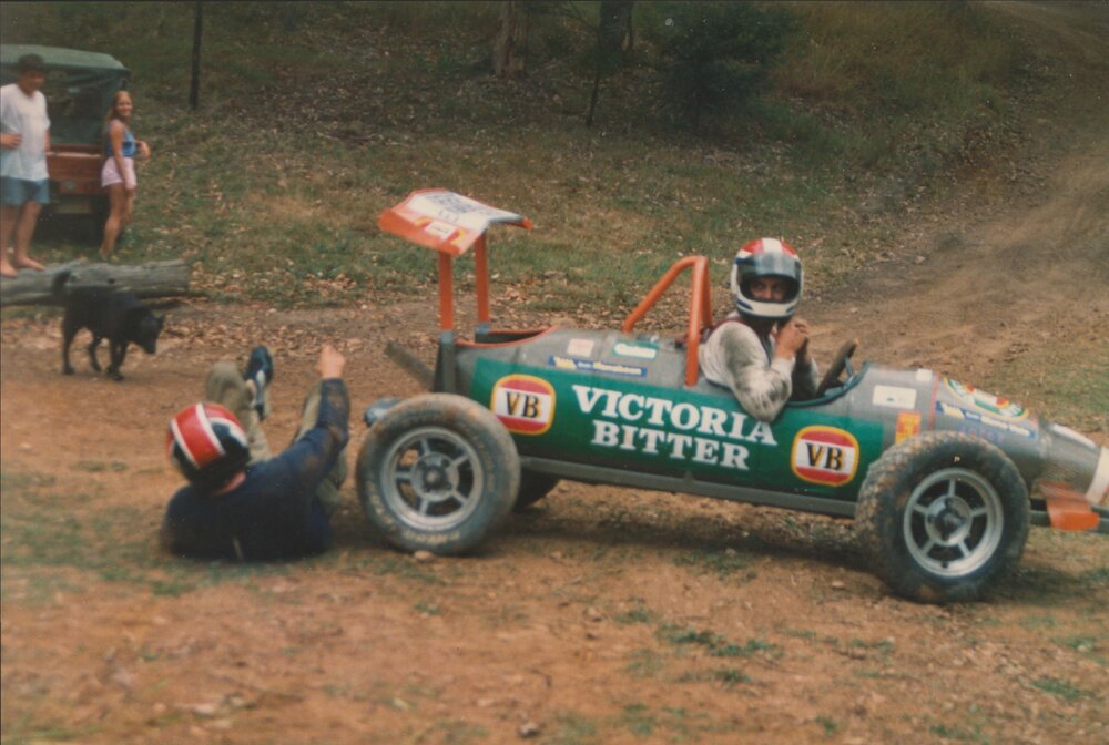 Billycart race, Scotland Island