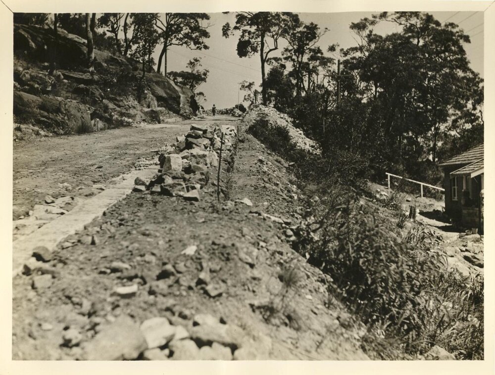 Amiens Road worksite as construction continues, Clontarf, 1937 