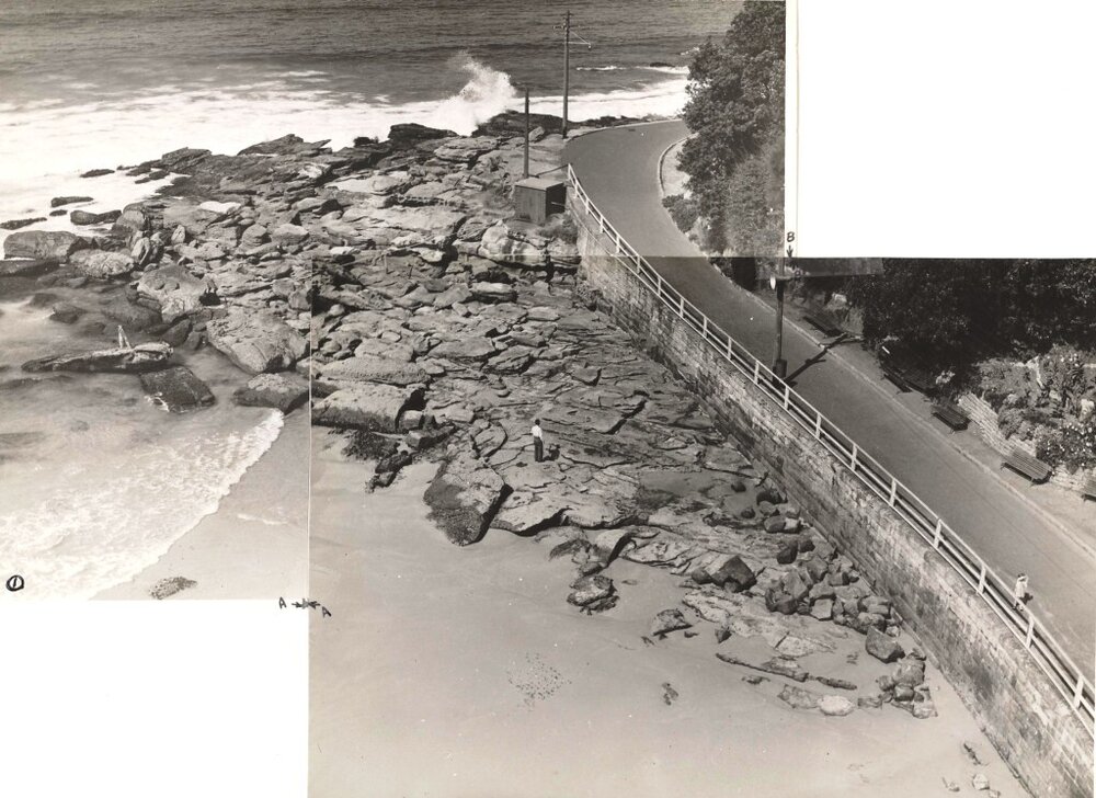South Steyne rocks low tide, Manly, 23rd February 1940