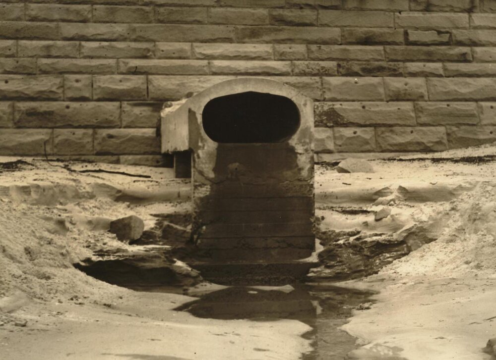 Stormwater outlet North Steyne, Manly, 25th June 1937