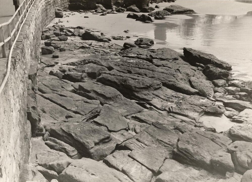 The rocks at South Steyne, low tide, Manly, 23rd February 1940