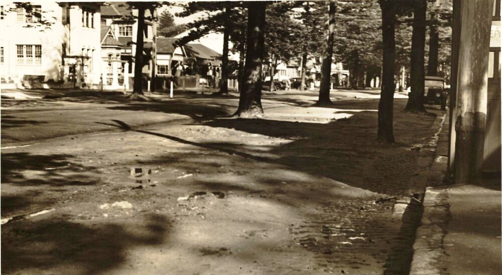 Victoria Parade near corner South Steyne, Manly, 1st July 1937