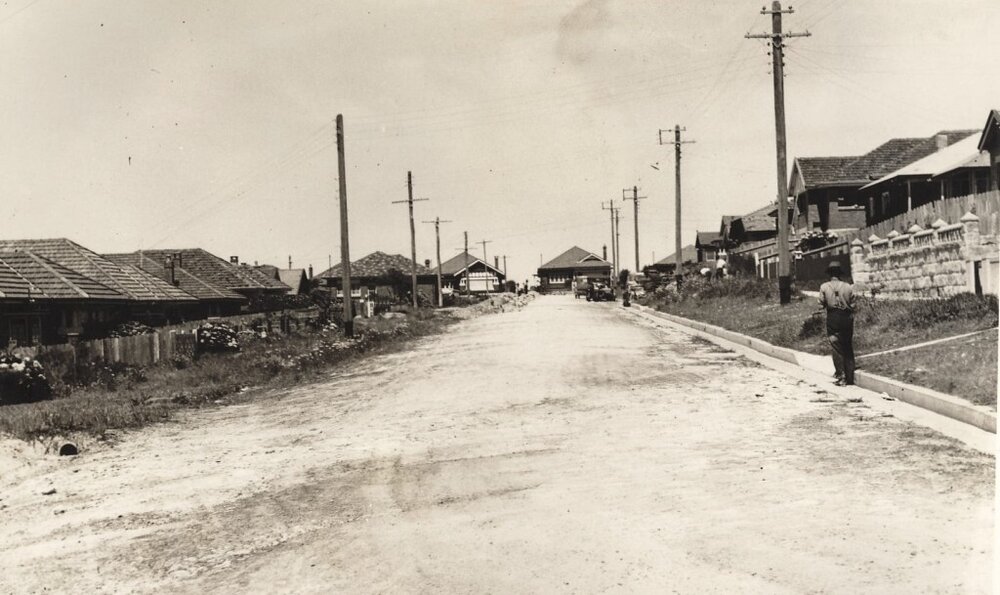 Violet Street from Maretimo, Balgowlah, 13th November 1937