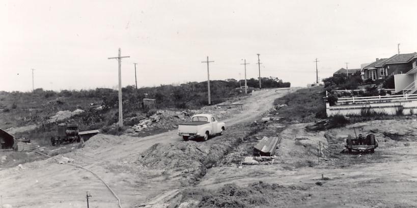 Vista Ave from Curban Street, Bareena park tennis courts, Balgowlah Heights, March 1957