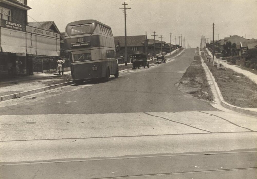 Wanganella Street from Sydney Road, Balgowlah, 26th January 1939