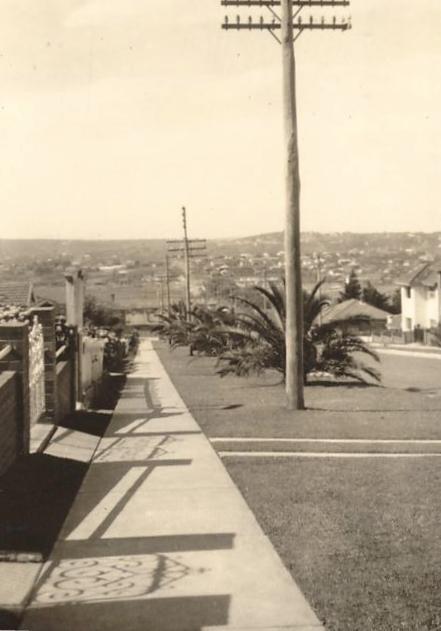 Waratah Street west side looking north, Fairlight, 27th November 1941