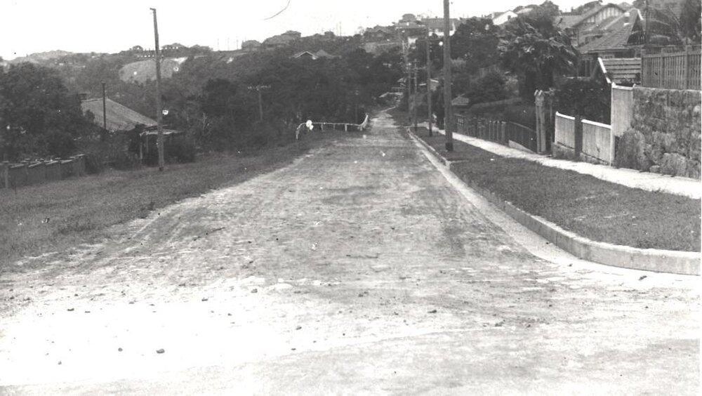 West Street from White Street, Balgowlah, 26th January 1939