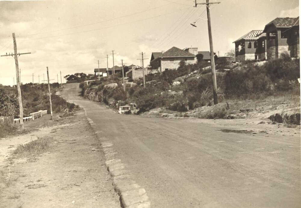West Street south from Beach Street, Balgowlah, 5th September 1935