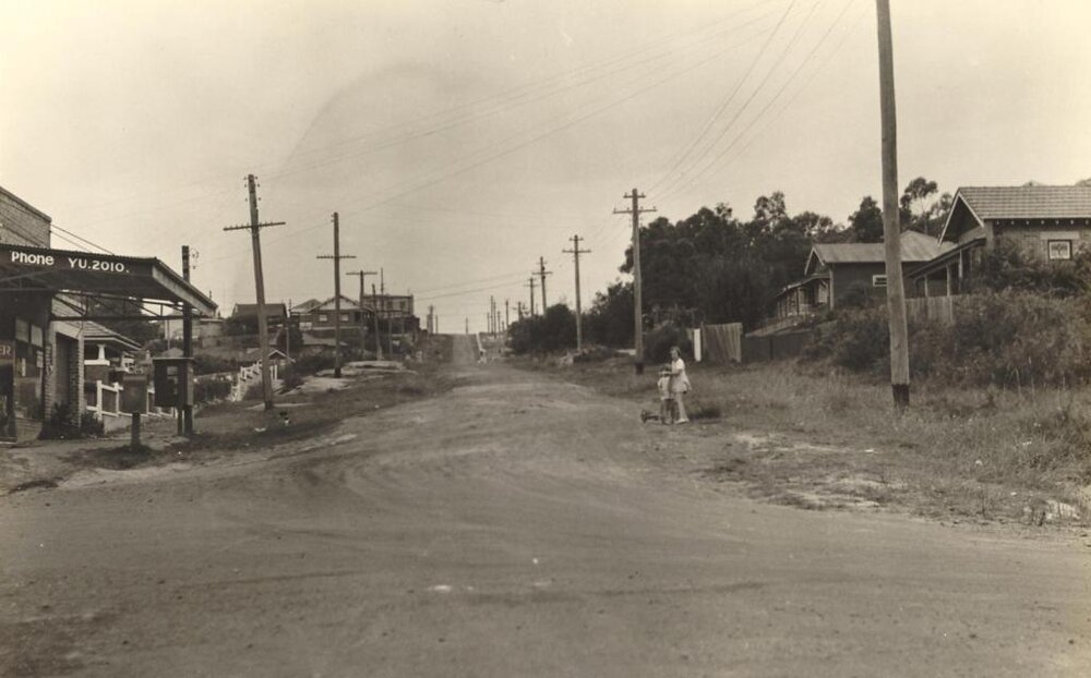 West Street south from Lodge Street, Balgowlah, 20th January 1937